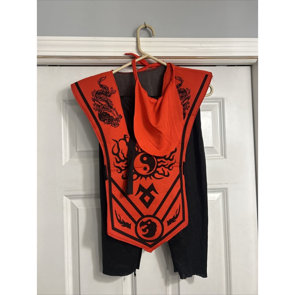 Child's Ninja Halloween Costume 4-6 Kids Size With Mask, Feet And‎ Hand Covers
